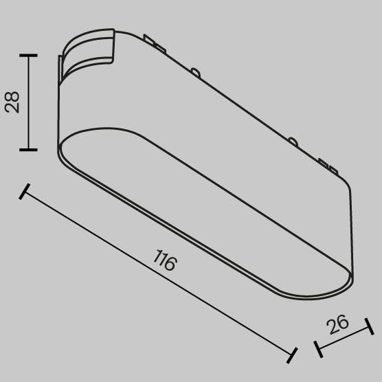 Lampa do szyny magnetyczna Basis TR080-1-6W3K-W LED 6W 3000K biała