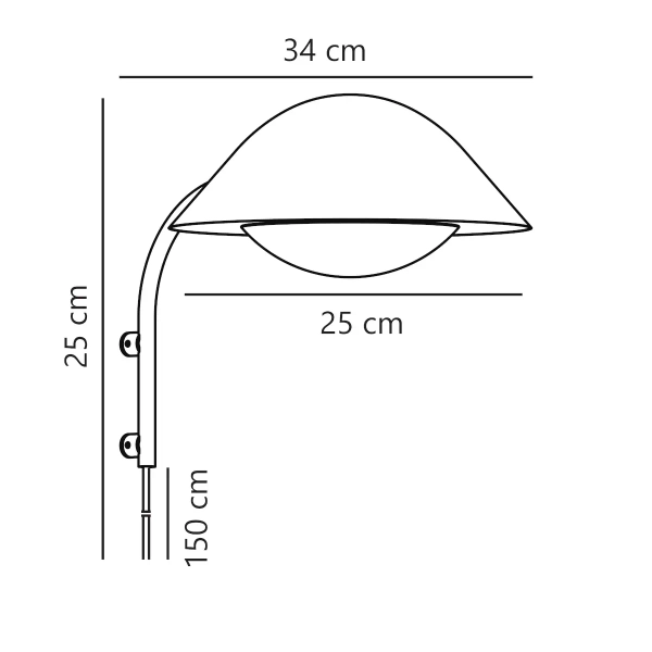 Ścienna lampa do sypialni Freya 2213101003 do czytania czarny