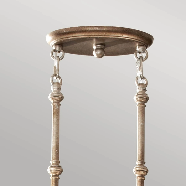 Kryształowa lampa wisząca Lucia FE-LUCIA-P-A glamour srebrna