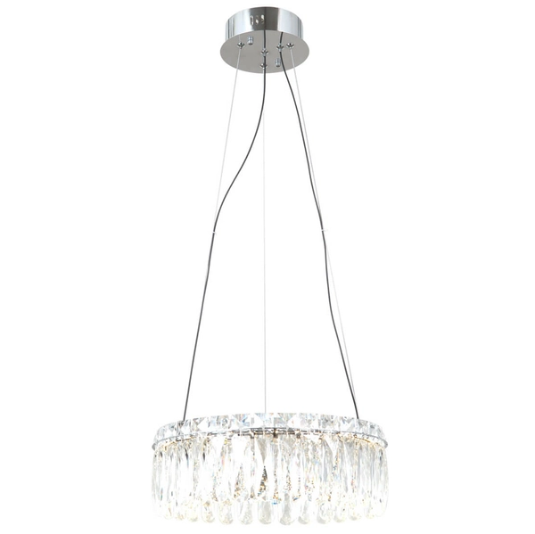 Okrągła lampa zwis Nosta PND-34364-2-CH-CL LED 24W 3000K przezroczysty