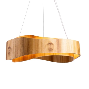 Lampa zwieszana Horizon QN-HORIZON-RING-LED-60-TEAK LED 43W 3000K brązowy