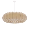 Skandynawska wisząca lampa nad stół 31-39231 regulowany tkanina beżowy