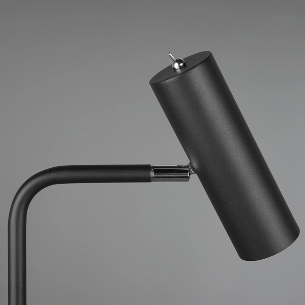 Lampa podłogowa Marley 412400132 czarna tuba stojąca do gabinetu