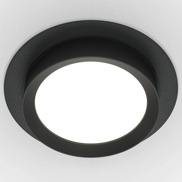 Lampa podsufitowa Hoop DL086-GX53-RD-B downlight okrągły czarny