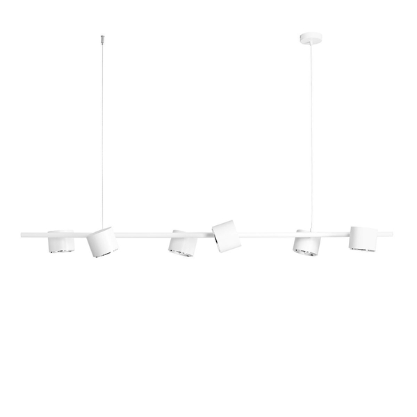 Wisząca lampa nowoczesna Bot 1046K Aldexmetalowa do jadalni nad stół biała