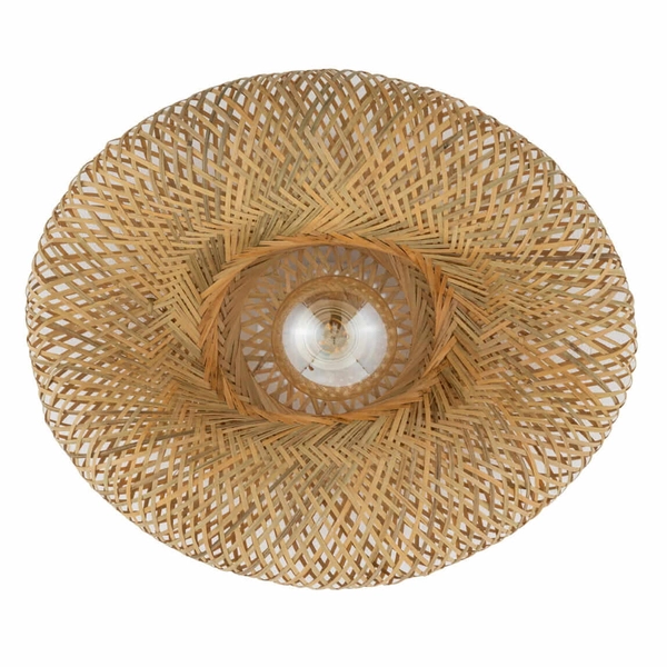 Plafon Havana 11170 japandi siatka koszyk bambusowy drewniany biały
