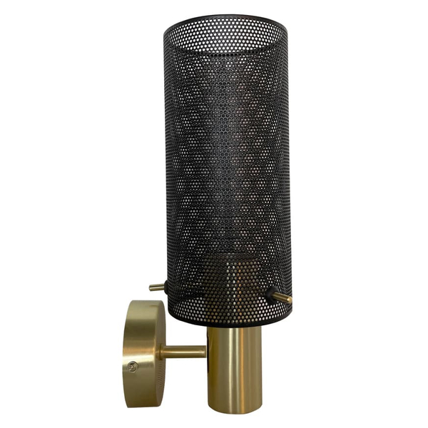 Lampa ścienna tuba Tirana LP-945/1W BK Light Prestige glamour czarna