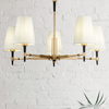 Lampa wisząca z kloszami Zaragoza H001CL-05BS metalowa mosiądz