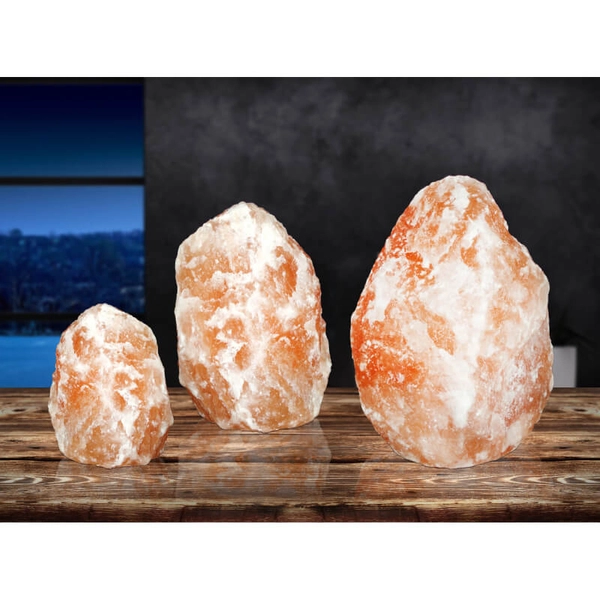 Gabinetowa lampa stołowa Stone kryształ soli na biurko