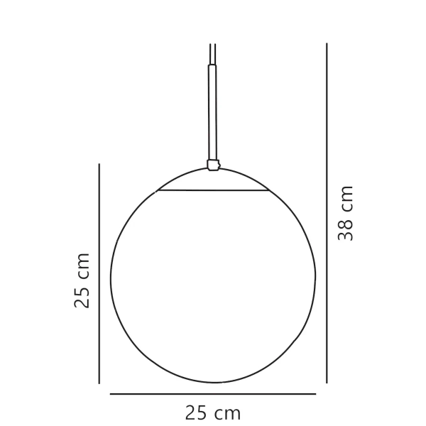 Lampa wisząca salonowa CAFE 39573001 szklana kula biały srebrny