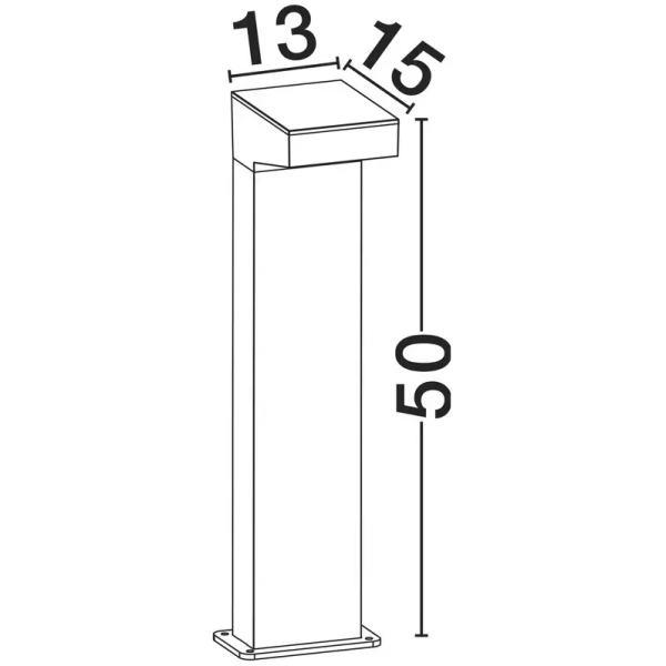 Stojąca lampa ogrodowa CALMARE LE75120 LED 11W 3000K IP65 czarny