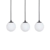Wisząca lampa kulista Tavira 41265 do salonu tubki regulowane białe czarne
