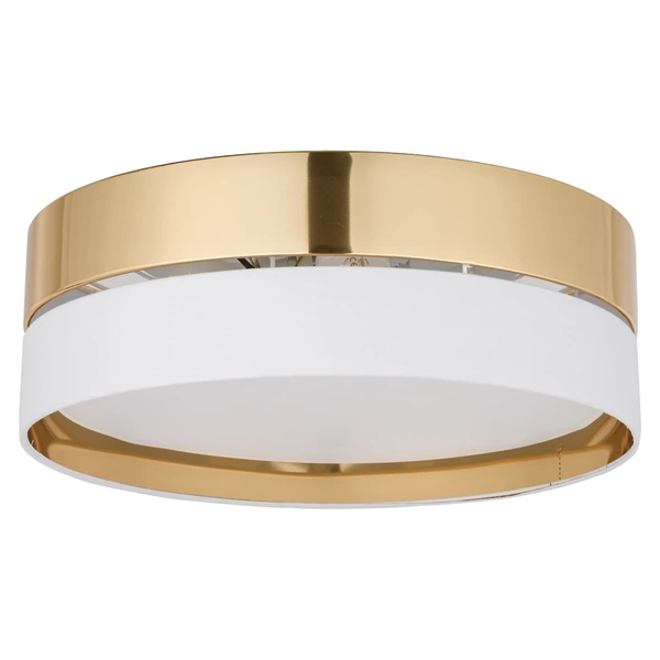 Okrągła lampa sufitowa glamour Hilton 4772 TK Lighting biała złota
