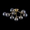 Modernistyczna LAMPA sufitowa DALLAS MOD545PL-12G Maytoni plafoniera OPRAWA metalowa plafon kule balls złote bursztynowe