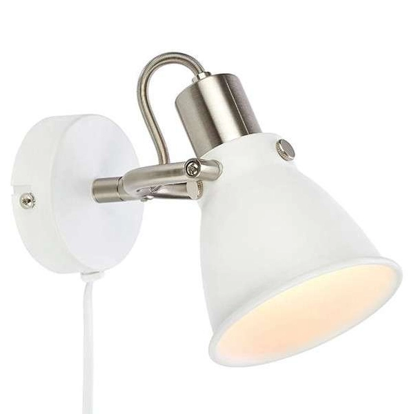 Industrialna LAMPA ścienna ALTON 107857 Markslojd metalowa OPRAWA regulowany kinkiet reflektorek biały