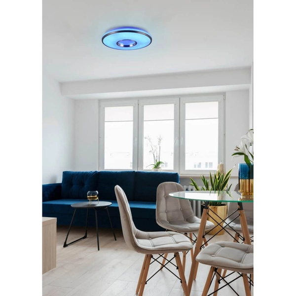 Sypialniany plafon RGB Realta R64401005 RL Light LED 24W 2700-6500K srebrna