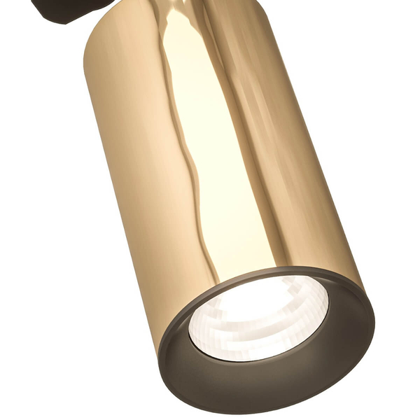 Złota tuba do systemu szynowego Lea regulowana lampa sufitowa