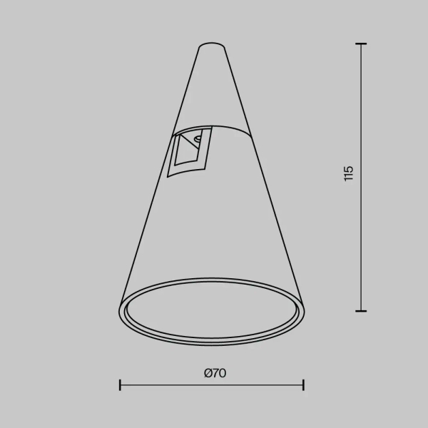 Lampa szynowa magnetyczna Keila TR146-1-5W2.7K-BS-DE LED 5W 2700K mosiądz