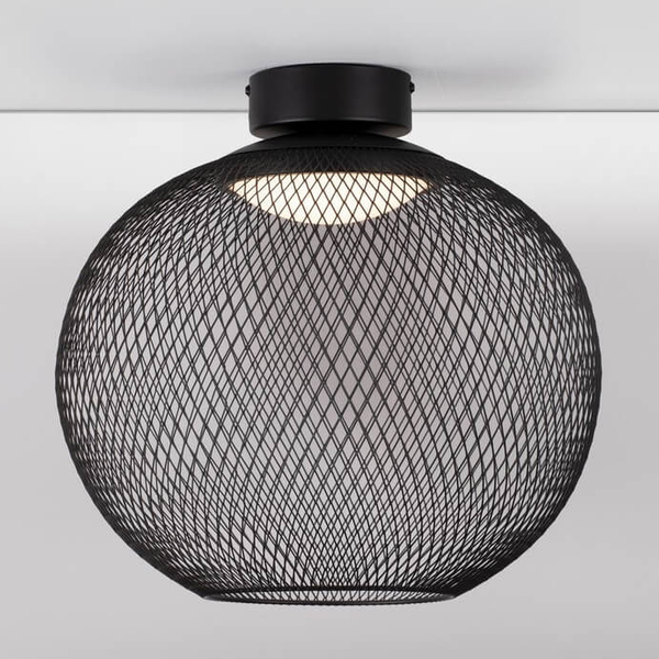 Okrągła lampa nasufitowa RITA LE44255 LED 19W 3000K jadalniana czarna