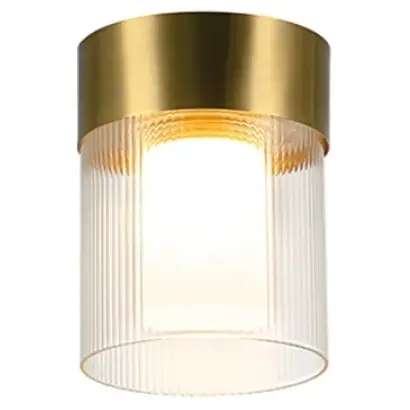 Sufitowa lampa podłużna 23017 LED 9W 3000K tubka szklana złoty
