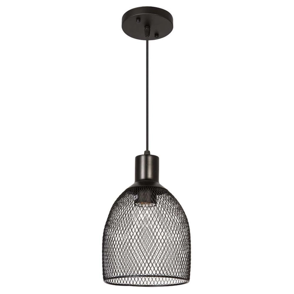 Wisząca lampa druciana VEN W-N 1789/1H metalowa czarna