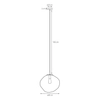 Salonowa lampa wisząca szklana AVIA 11156108 Kaspa loft czarna