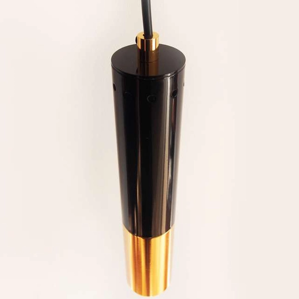 Lampa wisząca Golden pipe ST-5719-1 Step tuba złota czarna