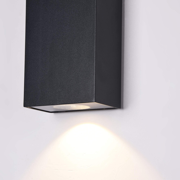 Lampa ścienna Times Square O581WL-L6B LED 6W 3000K na elewację czarny