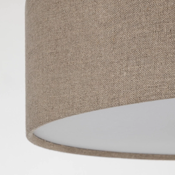 Nasufitowa lampa do jadalni Earth 10166 round okrąg biała beżowa