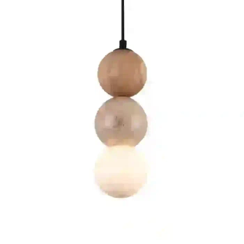 Wisząca lampa ALICE brązowa czarna P0664 1xG9 kulista