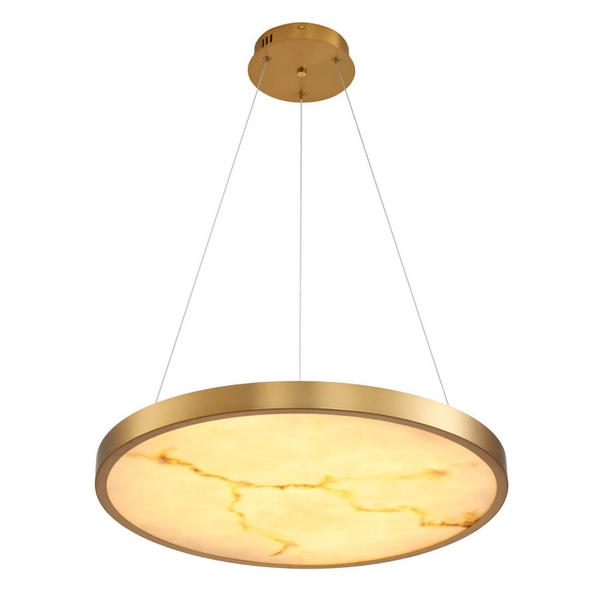 Okrągła lampa wisząca ALCHEMY ST-MD2407 LED 49W 3000K złoty biały