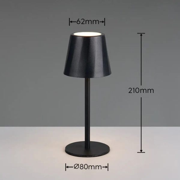 Stołowa lampa bezprzewodowa DIAZ R55961132 LED 1,6W 2700-6500K IP44 czarny