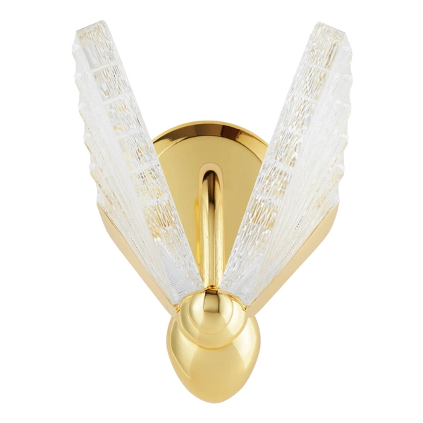 Szklana lampa ścienna Bee ST-W0612-1B LED 7W 3000K metal szkło motyl złota