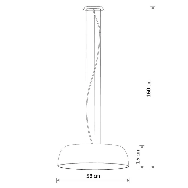 Zwisająca lampa do przedpokoju Satellite 11233 Nowodvorski okrągła biała