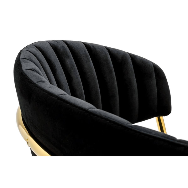 Eleganckie krzesło Margo KH121100121.74 King Home tapicerowane czarne