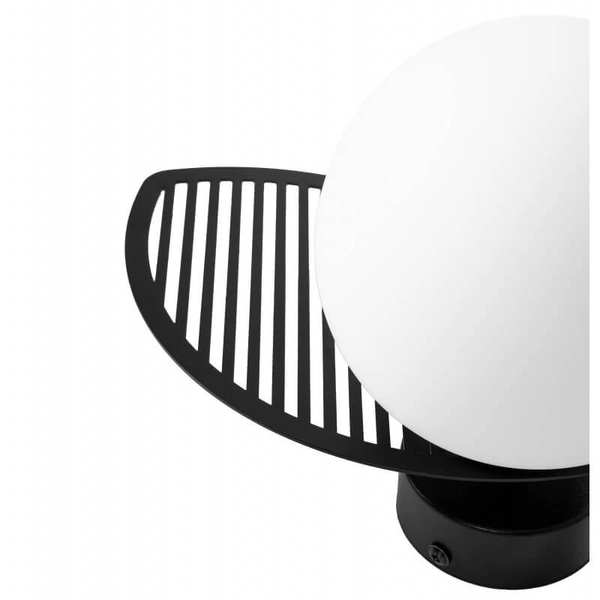 Łazienkowa lampa ścienna Fyllo FYB120S0 okrągła szklana IP44 biała czarna