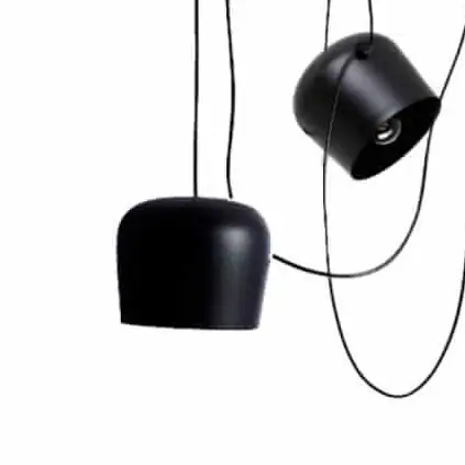 Wisząca lampa nad stół Spider ABR-SHIL-E27 Abruzzo regulowana czarna