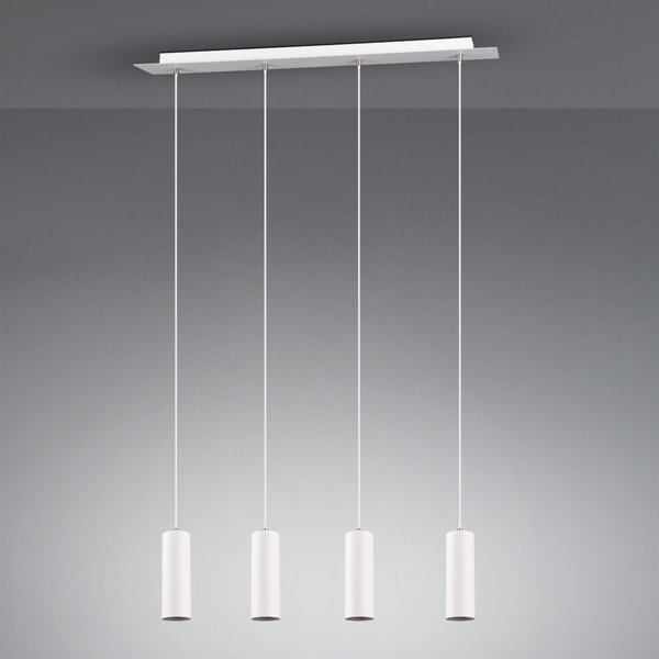 Lampa wisząca na belce VANTOS DL401312400 Trio tubki kuchenna biały