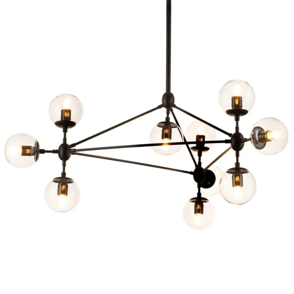 Loftowa lampa wisząca Astrifero ST-9047-10 amber Step molekuły czarna
