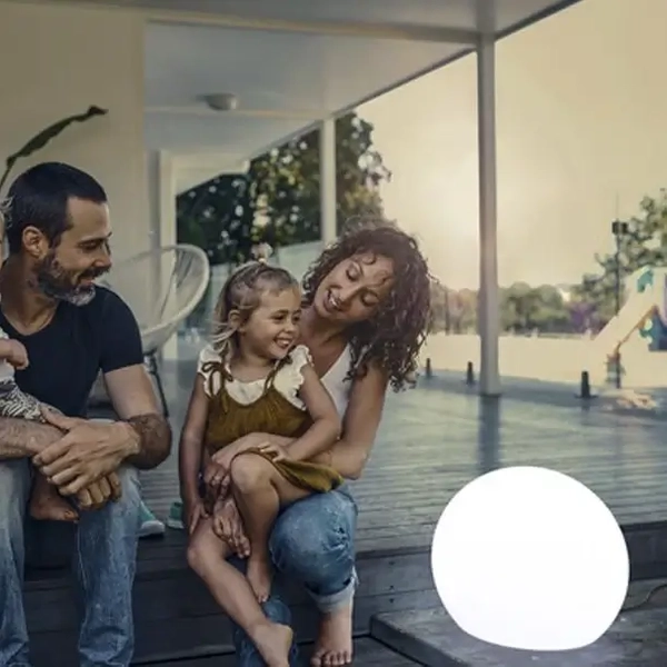 Lampa stojąca podłogowa Buly LUMBL030OFNW LED 7W 6000-6500K kula IP65 biała