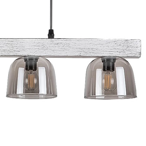 Jadalniana lampa wisząca Cardamom 3120 na listwie nad stół czarna srebrna