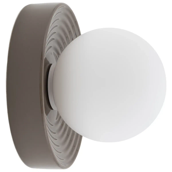 Okrągła ścienna lampa CLAY 11747 kula ball biała brąz