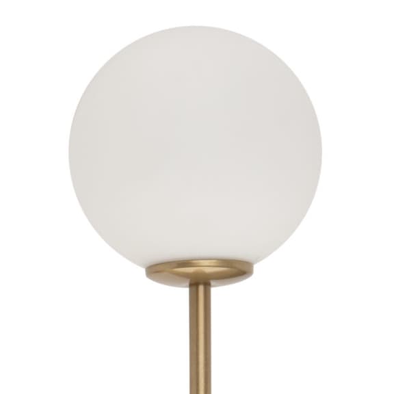 Lampa ścienna kula Tes 33635 Sigma mleczny szklany klosz złota