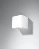 Kinkiet LAMPA przyścienna elewacyjna SL.0544 metalowa OPRAWA cube LED 6W 3000K kostka IP54 biała