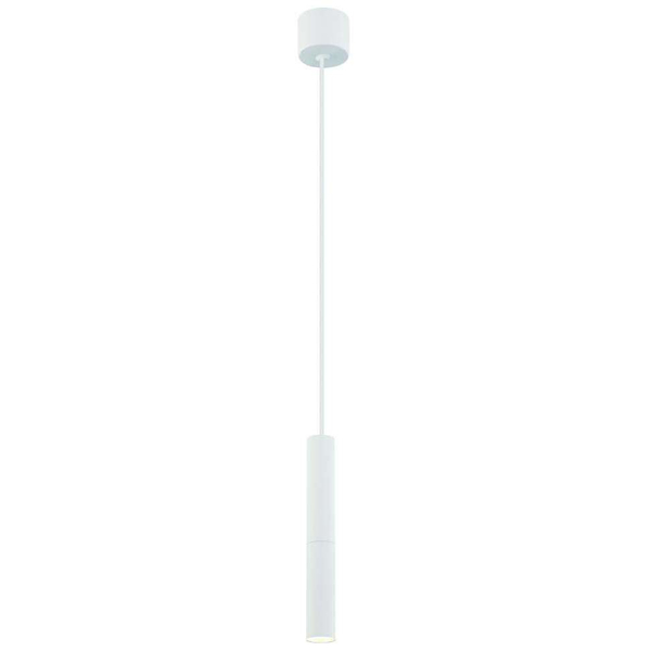 LAMPA wisząca Slimi S Bianco Orlicki Design industrialna OPRAWA metalowa ZWIS tuba biała