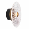 Okrągły kinkiet ścienny Allure W0356 LED 5W 3000K przezroczysty złoty