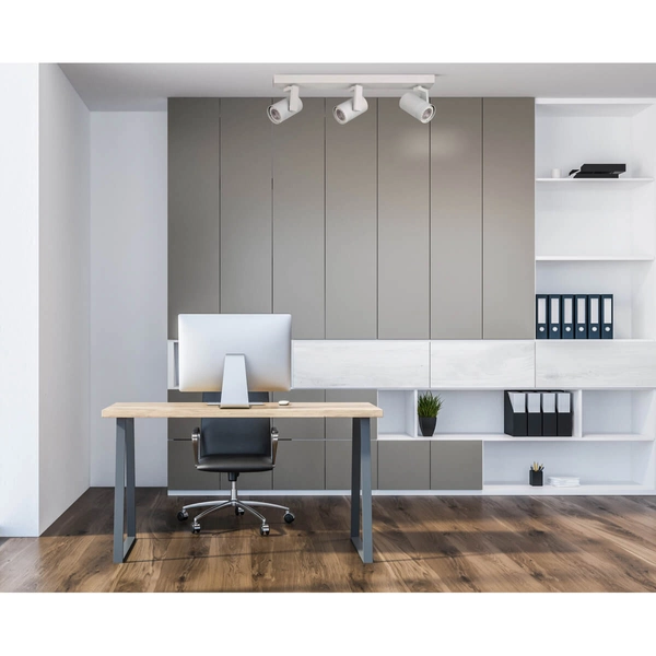 Natynkowa lampa sypialniana Spiela reflektorki białe