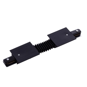 Elastyczny ŁĄCZNIK szynoprzewodu Profile 8385 Nowodvorski do 1-fazowej szyny podtynkowej 230V czarny