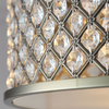 Lampa sufitowa glamour Hudson 70558 Endon kryształki crystals mosiądz