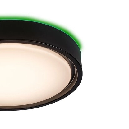 Plafon LAMPA sufitowa FOSTER 3283 Rabalux okrągła OPRAWA metalowa LED 28W 2700K - 5000K plafoniera z pilotem czarna